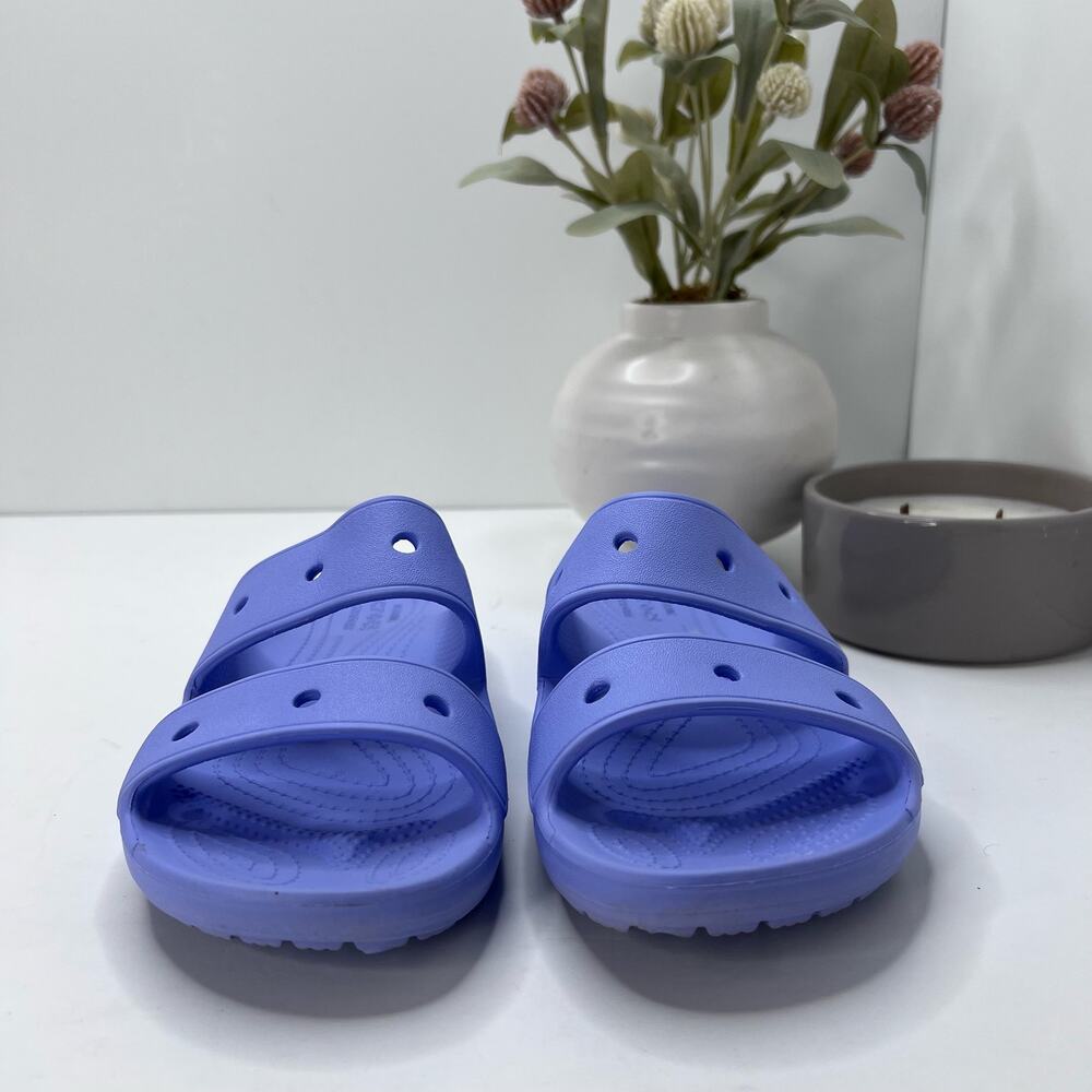 Crocs Classic V2 Slide Sandal Purple/Blue Men's 4/ Women's 6 - Picture 2 of 9